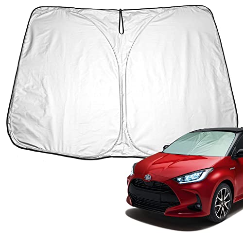 SXCY 新型 トヨタ ヤリスクロス サンシェード ヤリス 専用 サンシェード 純正 フロントガラス UVカット ハッチバック yaris cross フロントサンシェード 日よけ 遮光 断熱 折り畳
