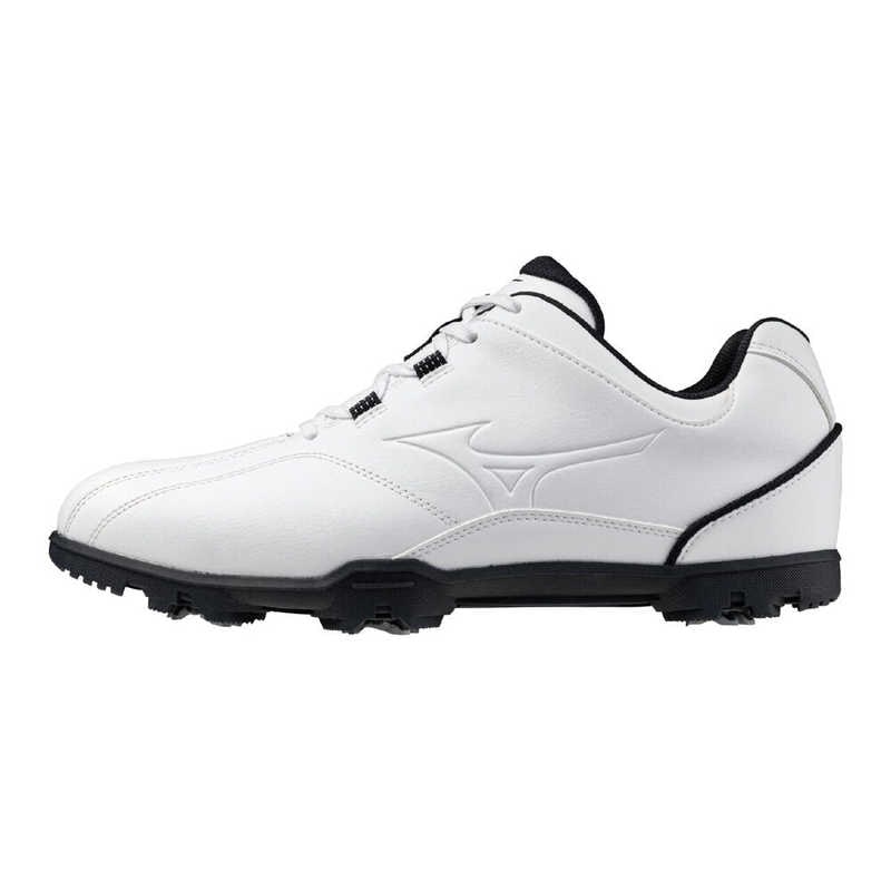 ミズノ　ゴルフシューズ ジーエムスタイル ワイド ST ［メンズ/26.0cm/幅：4E］ ホワイト×ホワイト　51GQ2551