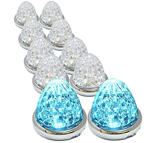 色：アイスブルー Customize（カスタマイズ） 24V トラック用 LED マーカーランプ サ