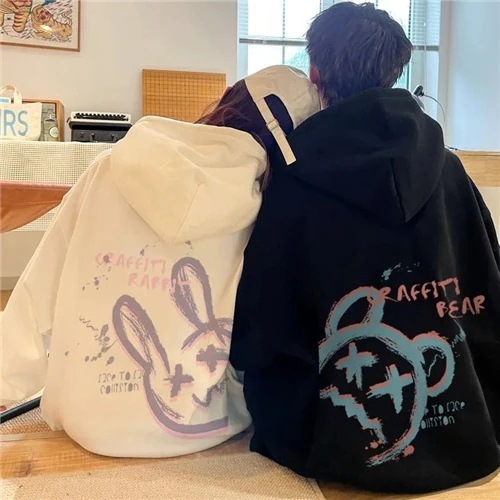 【 期間限定です,最後の数日間】【2枚の服】1男+1女パーカのパーカーのカップル服秋冬の薄手のふわふわの学生外套のinsの潮を加えます ペア 夫婦 カップル お 揃い パーカー 冬 カップルお揃いコー