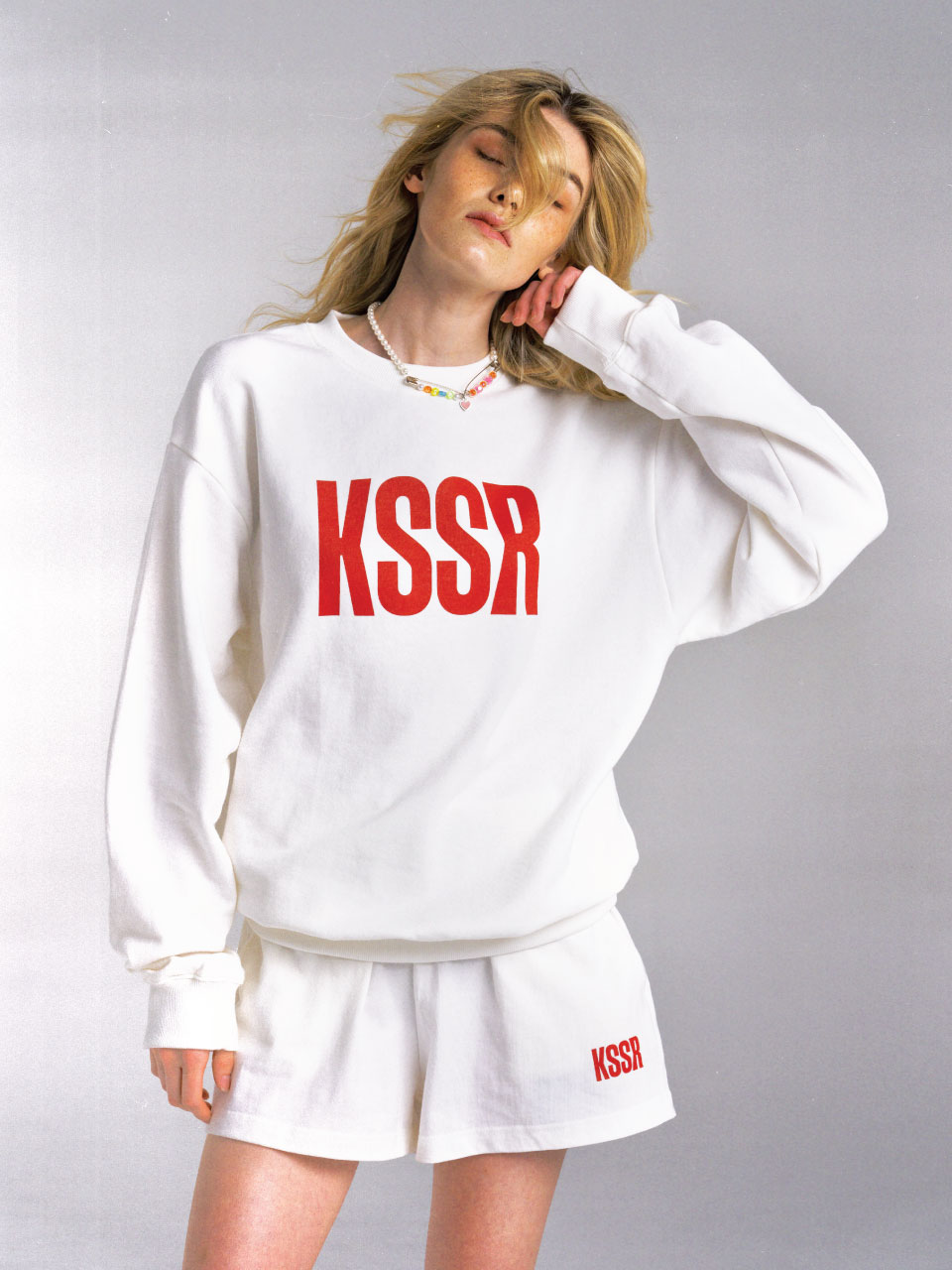 KSSR Logo Sweatshirt White