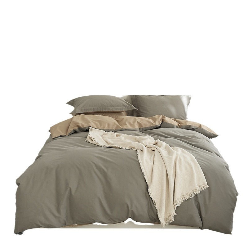 4点セット 高級 100％コットン 厚手 毛羽立ち 長綿 冬用 ベッド用品