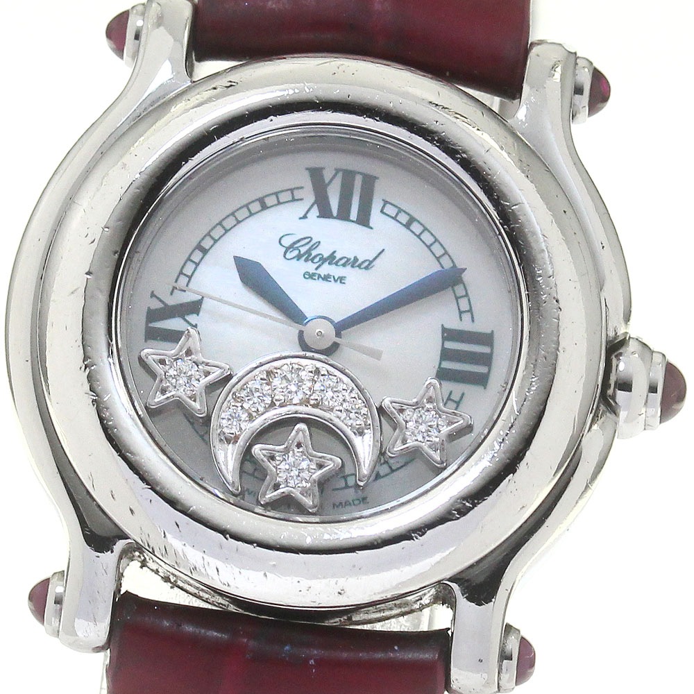 ショパール Chopard ハッピースポーツ ダイヤモンド クォーツ レディース _818376【中古】