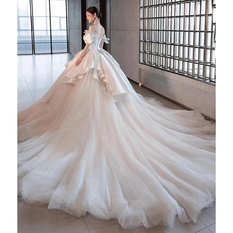 パーティードレス大人気 新商品 高級感 気質 花嫁ロングドレス 成人式 ドレス 演奏会 卒業式 ドレス 結婚式ワンピース ウェディングドレス ロングドレス