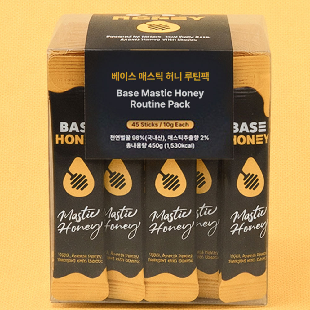プレミアム　マスティック　ハニー（蜂蜜）プラスチックケース （スティック）450g　純度98％（韓国産）韓国食品 ベース マスティックハニー マスティック配合はちみつ ギリシャ産マスティック キオス島