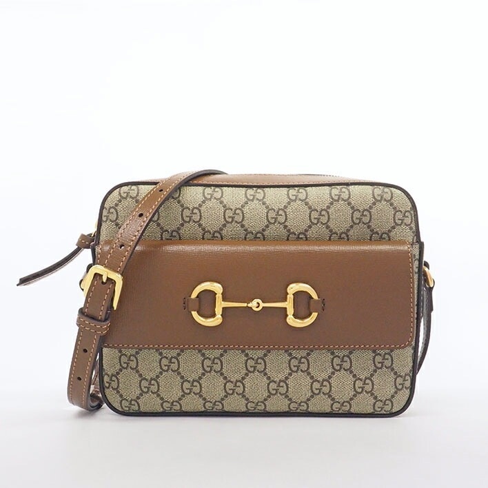 【新品同様】グッチ 1955 クロスボディバッグ ゴールド金具 ホースビット レディース 【ショルダーバッグ】