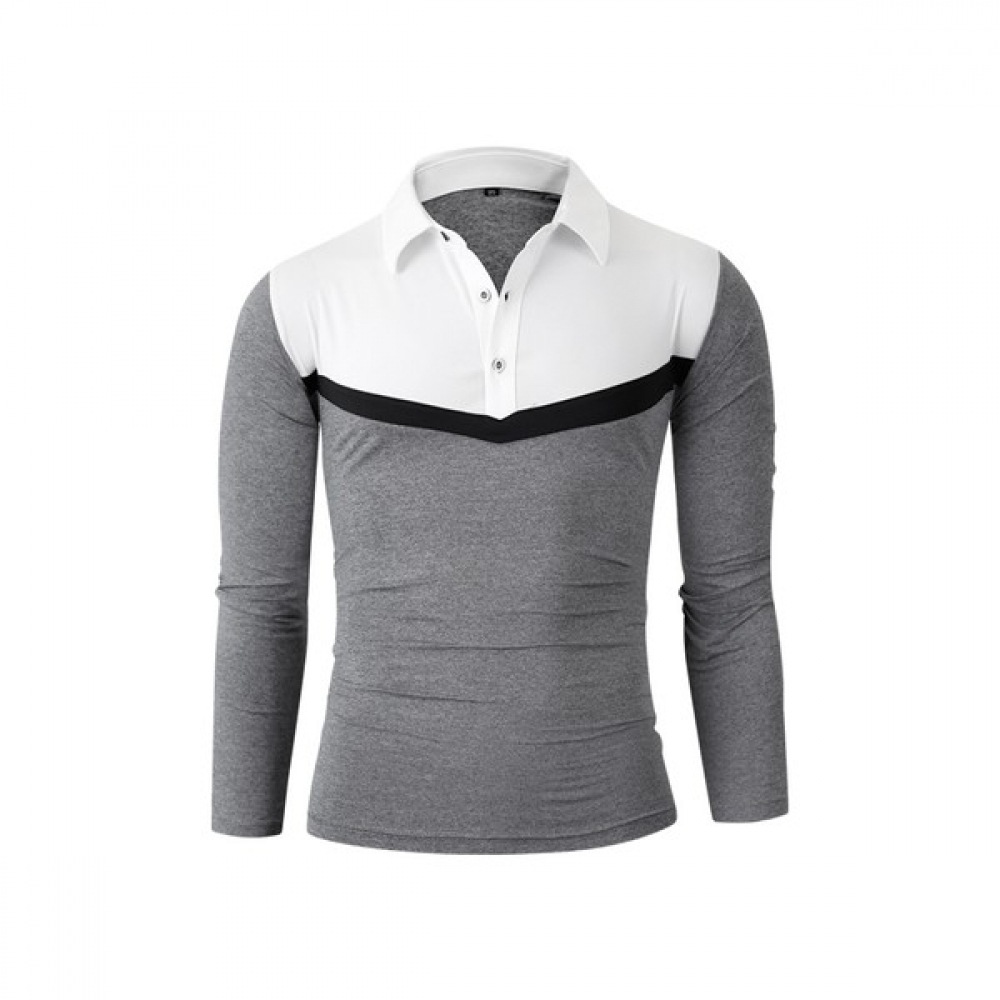 (ハリソン) ゴルフウェア Vカラーロングスリーブカラティ NGDC1129