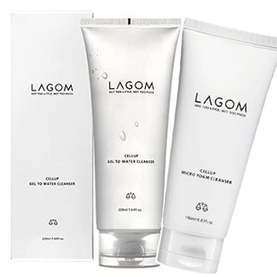 【正規品】【2本セット】ジェルトゥウォーター クレンザー 220ml (朝用洗顔料)xマイクロフォーム クレンザー150m