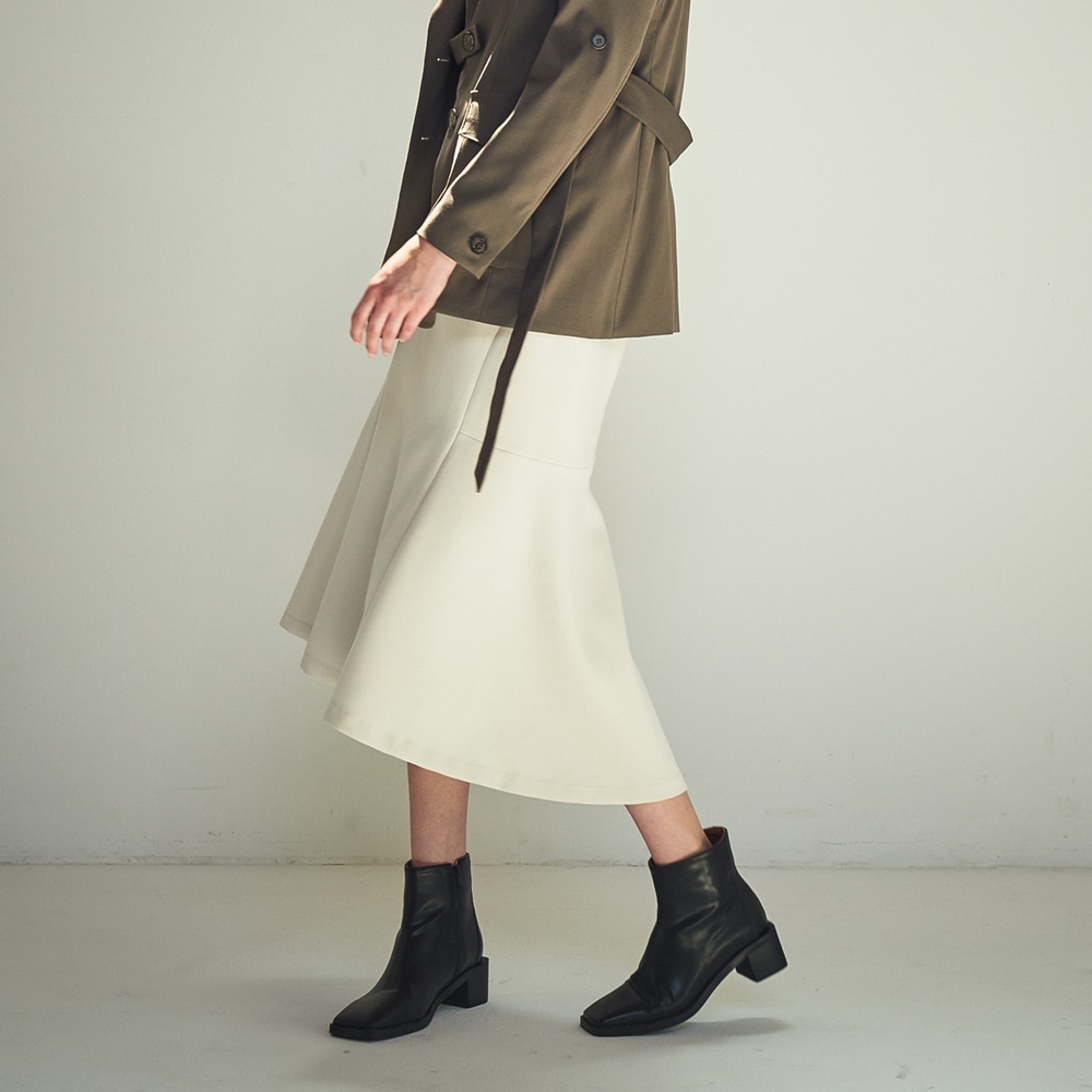 ACUD マーメイドラインフレアスカート_L.GREY