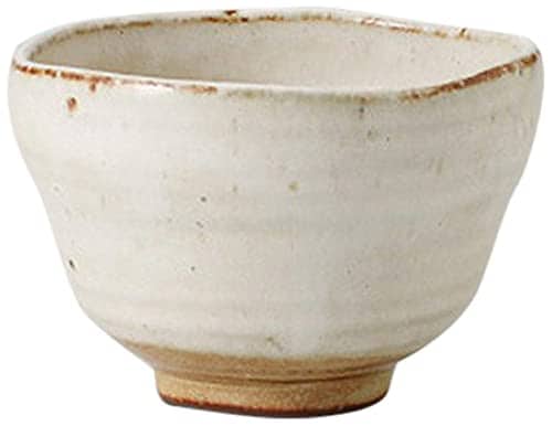 10個セット白釉変型 ゆったり碗 [ 10.5 x 7.5cm 250g ] 【 煎茶 】 【 料亭 旅館 和食器 飲食店 業務用 】