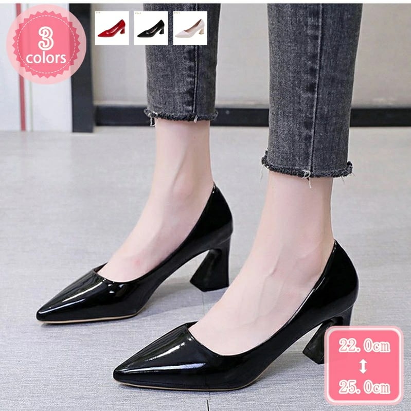 1000円OFFクーポン レディースパンプス 痛くない ポインテッドトゥ 5cmヒール スリッポン 美脚パンプス 歩きやすさい 履きやすい 冠婚葬祭 結婚式 卒業式 入学式 走れる パンプス ミドルヒ