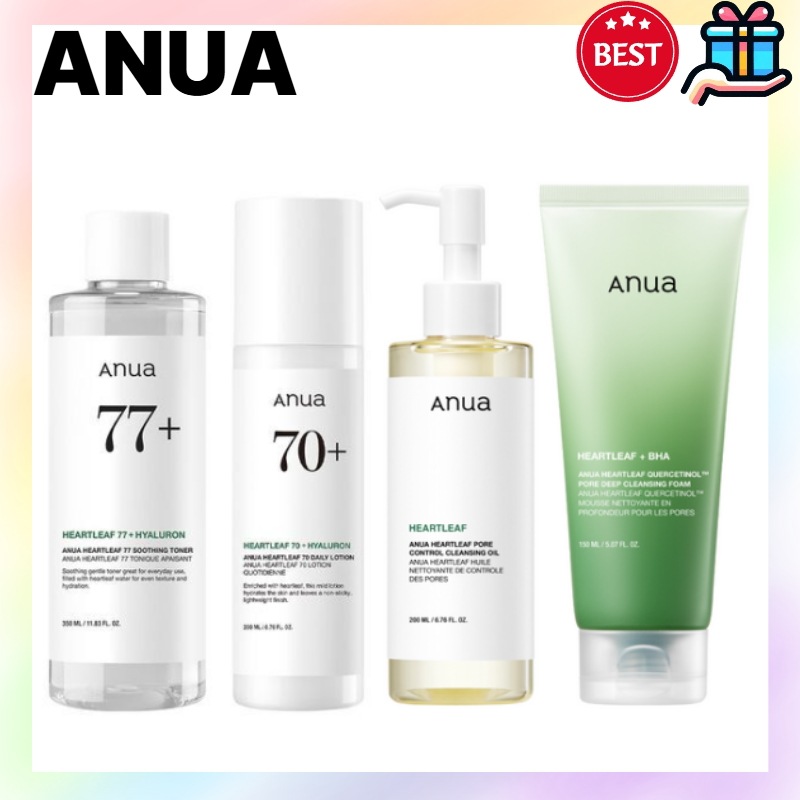 [メガ割 毛穴セット] ドクダミ77スージングトナー+ 乳液+クレンジングオイル+洗顔フォーム 4種セットニキビ肌 赤み ー スキンケア鎮静保湿 にきび 韓国コスメ