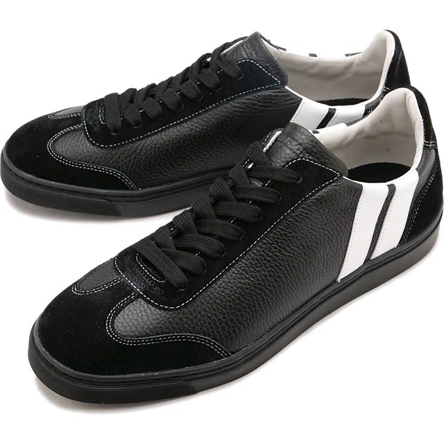 スニーカー ボイシー [506581] BOISE メンズ 日本製 靴 シボレザー シーズン限定 BLK ブラック