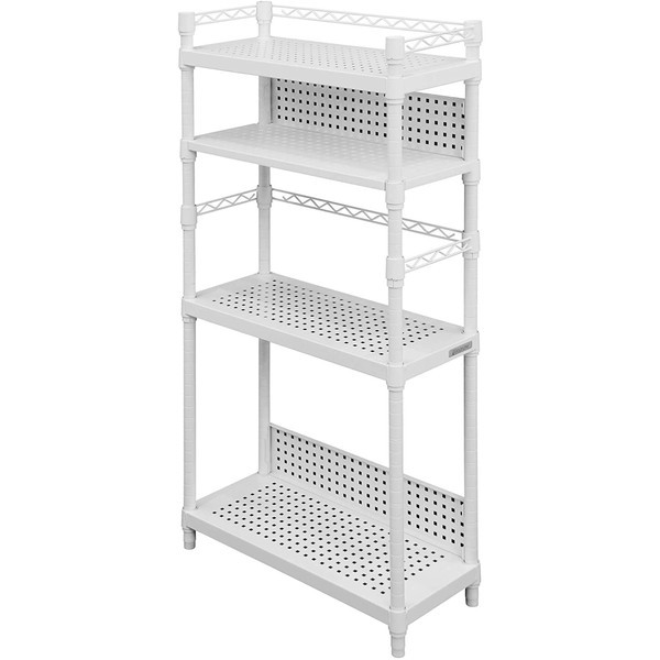 Bauhutte バウヒュッテ BHS-600SM-WH デスクサイドラック ホワイト メーカー直送