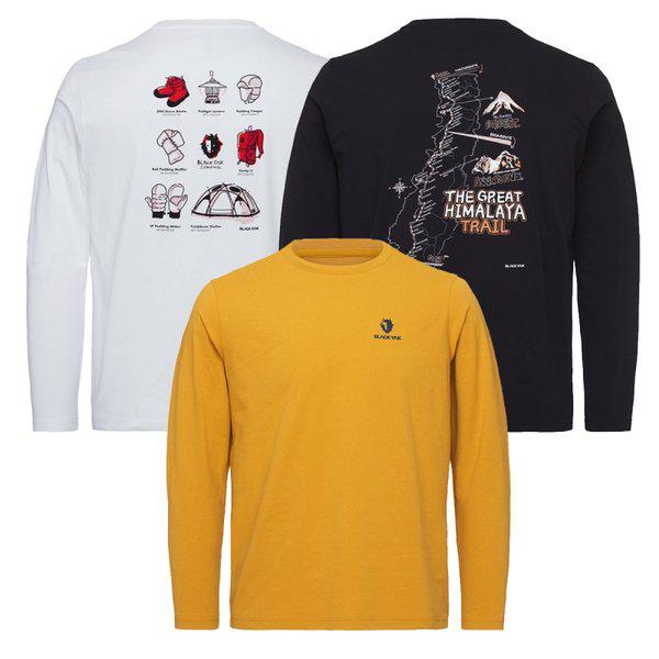 男性レジャー登山Tシャツ マウンテン グラフィック ラウンド 長袖Tシャツ1 1BYRTFU003