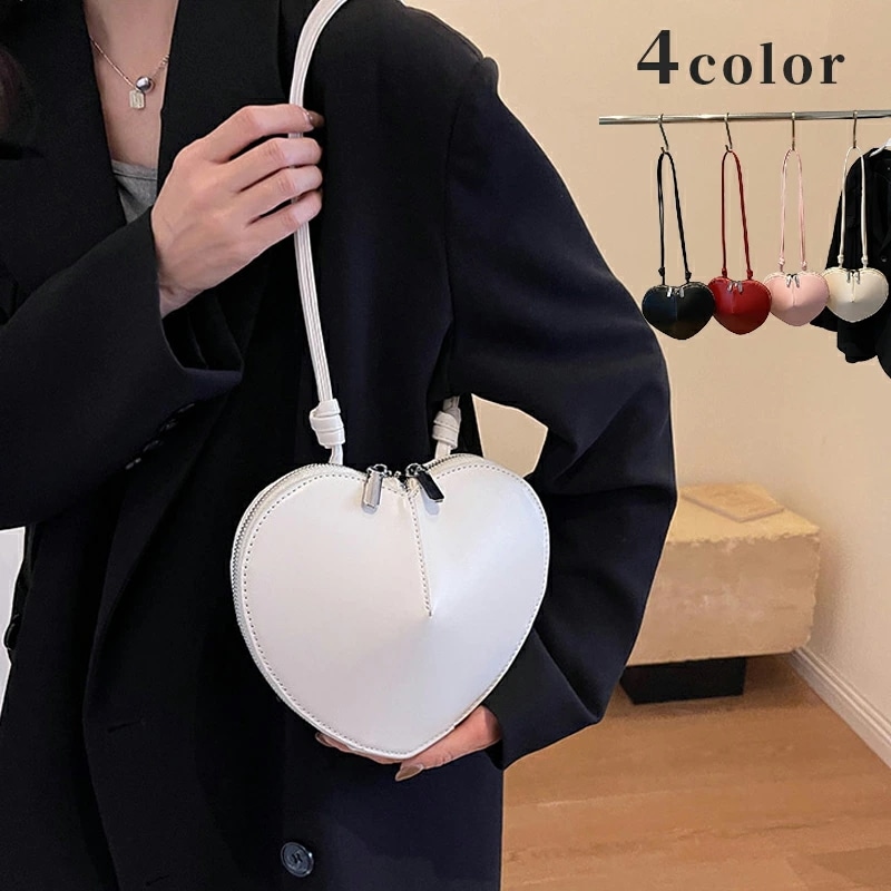 ハート形ショルダーバッグ (T) 5,376円