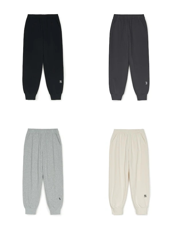 3APTB0151 正規品保証 関税負担なし 韓国限定販売 男女共用 [25S新商品]ベーシック スモールロゴ ジョガーパンツ ニューヨークヤンキース