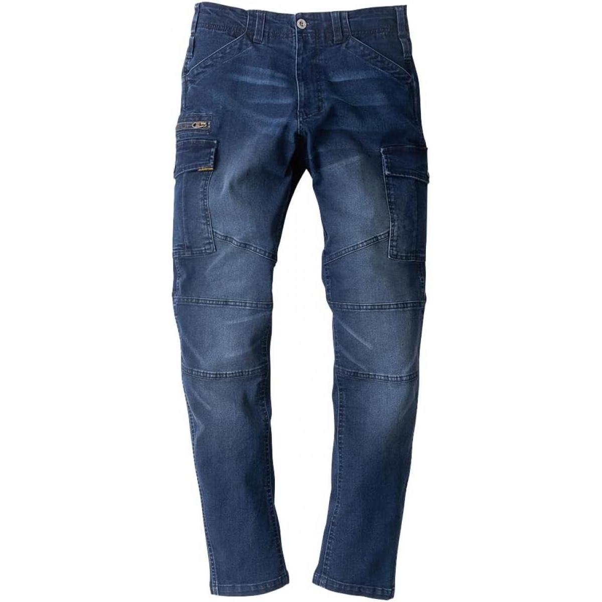 コーコス信岡 GLADIATOR デニム ストレッチ カーゴパンツ インディゴ 4L GR-3515 ワークウェア 作業着 サステナブル 乾きやすい ファスナーポケットcm 4,805円