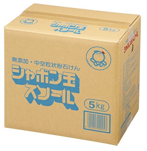 【大容量】 シャボン玉 無添加石けん 衣料用粉石けん スノール5kg 柔軟剤不要 おしゃれ着洗い