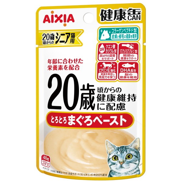 健康缶パウチ 20歳からのとろとろまぐろペースト 40g