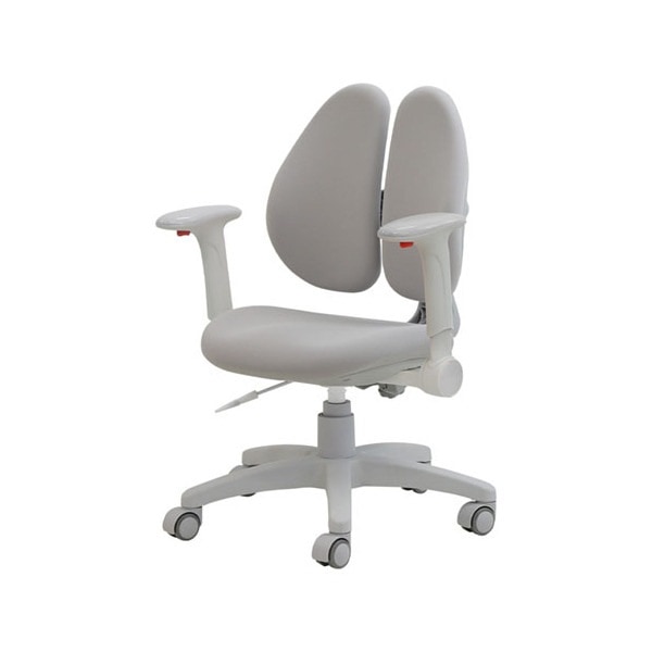 Netforce RBT-1MA-W-GYGY グレーフレーム×グレー ラビットチェア オフィスチェア (肘付き) メーカー直送