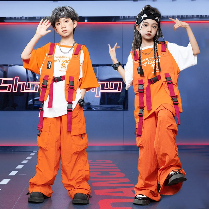 六一の子供の街のダンスのスーツの男の子のヒップホップのドラムの出演服の女の子のhiphopのジャズのダンスの出演服の潮