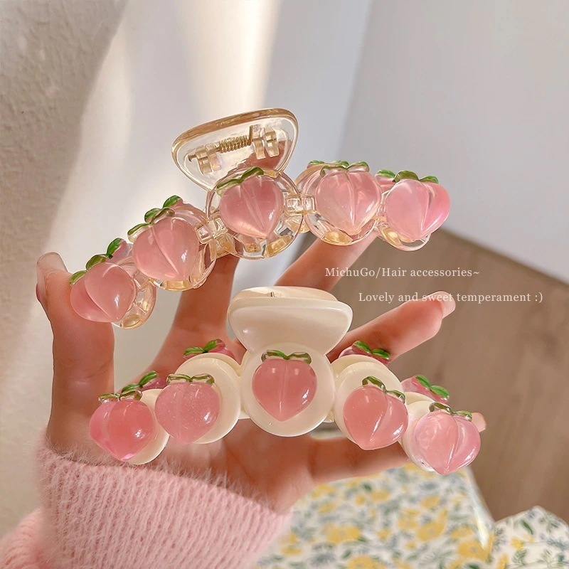 春の新透明ピンクピーチクソフトガール和菓子ヘアクサメクヘアアクセサリー帽子卸売 8,085円