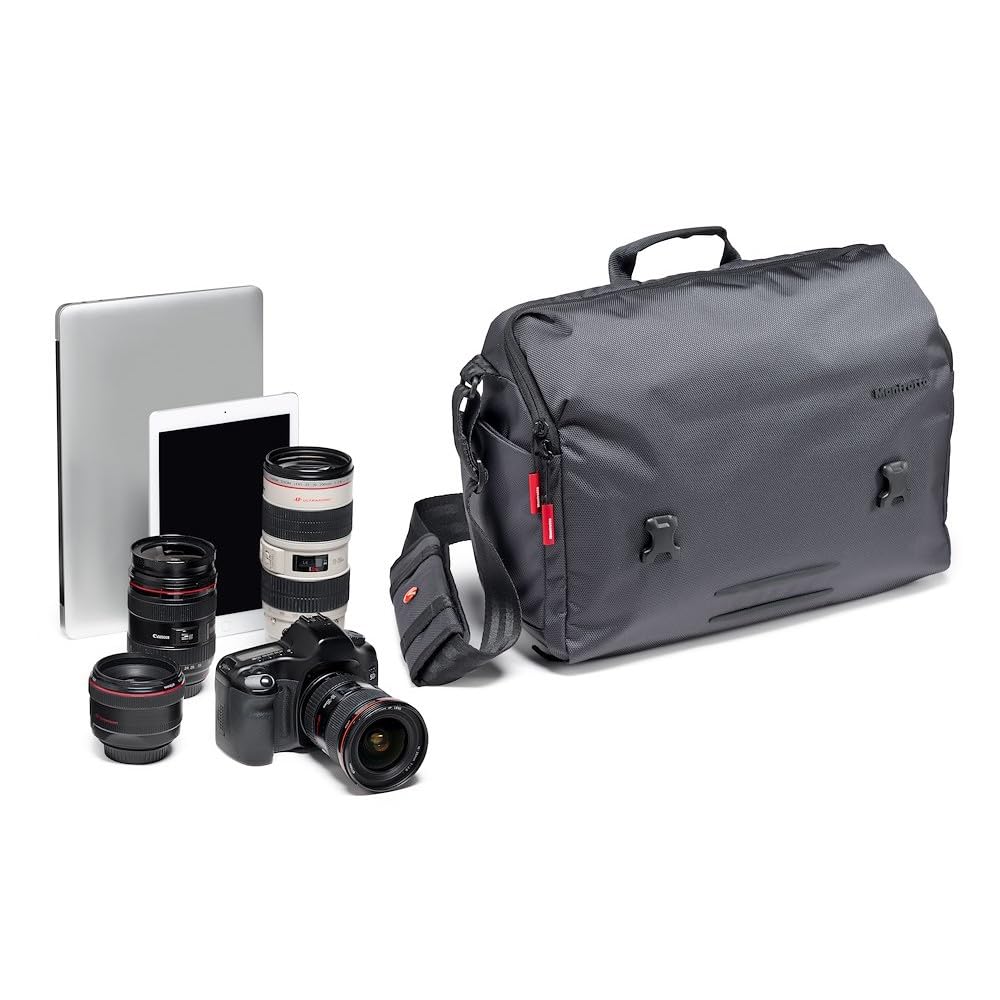 マンフロット(Manfrotto) Manhattan スピーディー30 メッセンジャーバッグ ブラック 15L レインカバー付き MB MN-M-SD-30