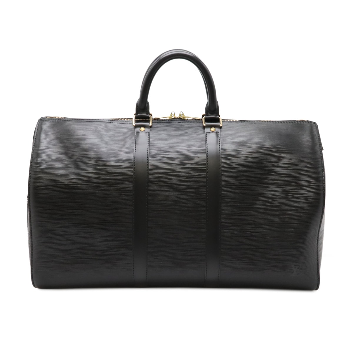 エピ キーポル45 ボストンバッグ 旅行用カバン レザー ノワール 黒 ブラック ゴールド金具 M4297