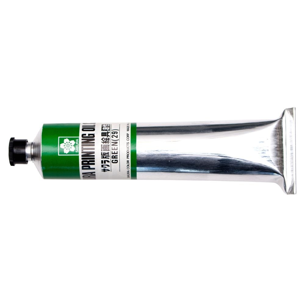 （まとめ買い）サクラクレパス 版画絵具 油性 100ml 緑 OH100ML#29 [x5]