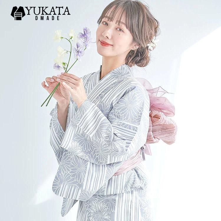 出荷が迅速である 独占販売 浴衣 レディース 花柄 菊柄 花火大会 夏祭り レディース 4点セット 腰ひも 帯 下駄 兵児帯 スタイル 大人 セット 女性 20代 30代 yukata 可愛い 和装 4,983円