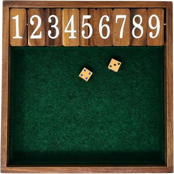 ジャックポット PRO ダイス ゲーム 木製 サイコロ Jackpot Dice Game(グリーンL)