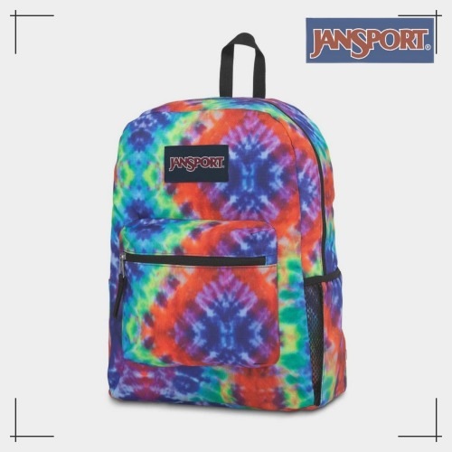 JANSPORT 公式 クロスタウン RED/MULTI HIPPIE DAYS おしゃれ 男女兼用