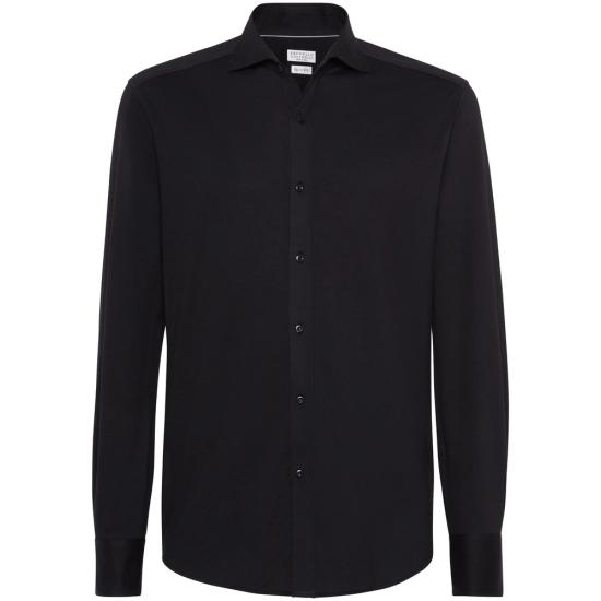 BRUNELLO CUCINELLI Men Shirts MH8766686 C101 BLACK