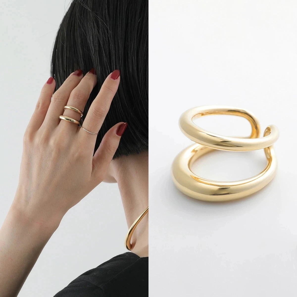 Gabriela Artigas ガブリエラアルティガス リング TWIN TUSK RING レディース オープンリング 指輪 アクセサリー YellowGold