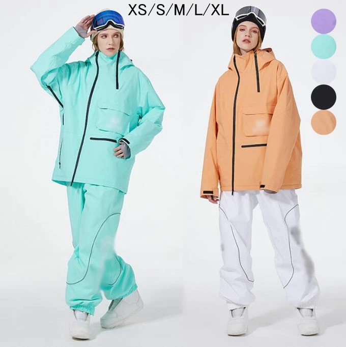 新品セールスキーウェア メンズスノボウェア カップル ボードウェア レディース スノーボード スキー 韓国風 お揃い 防寒 大きいサイズ スノボーウェア 可愛い スノボ ウェア 暖かい 上下セット ジ