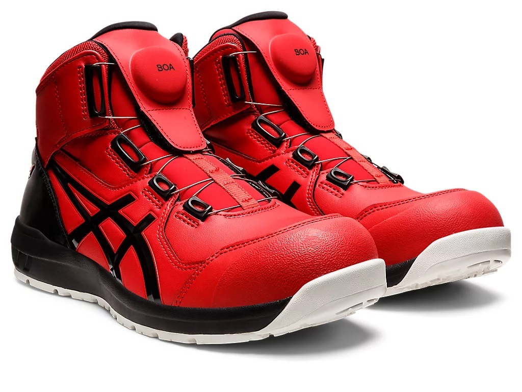 アシックス 1271A030.600-25.5 セーフティシューズ ウィンジョブ CP304 BOA クラシックレッド×ブラック 25.5cm 1271A030600255
