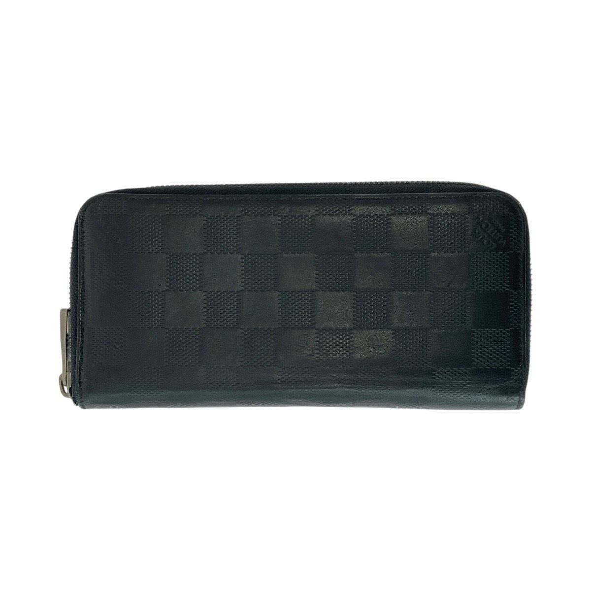 ダミエ アンフィニ ジッピーウォレット ヴェルティカル ノワール ブラック 黒 シルバー金具 レザー N63548 長財布 ロングウォレット メンズ 409233