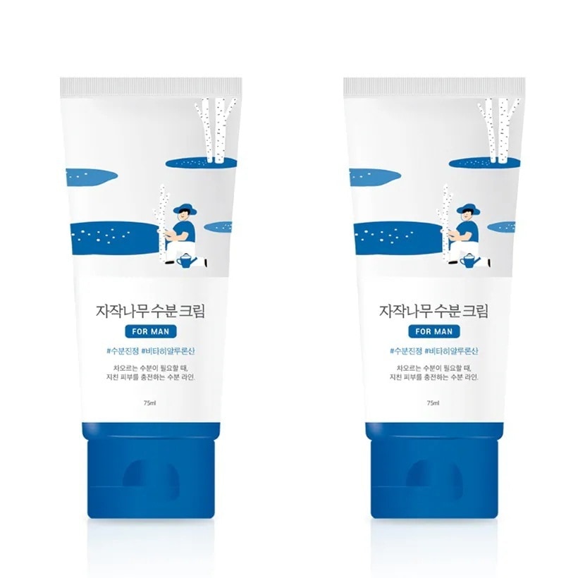 [1+1] ラウンドラップフォーマン白樺の水分クリーム 75ml 2個