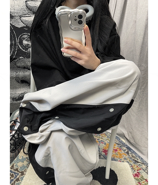 Snap nylon jogger pants (2colors)