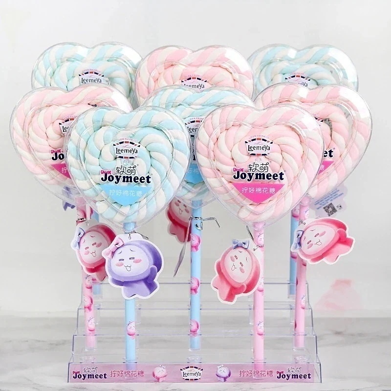 メガ割 YoutubeTiktokで話題 クリエイティブ60グラムはマシュマロをねじってお菓子を焼く超ハート型アメソフト