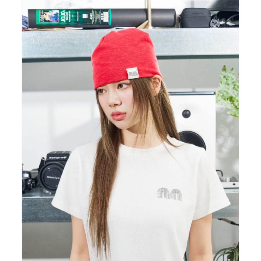 新品ではありません Nn Label ベーシックビーニーレッド