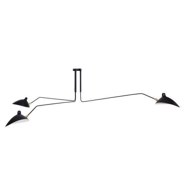 照明 シーリングライト 明かり 照明器具 セルジュ・ムーユ ペンダントライト 3アームタイプ リプロダクト ブラック 63,800円