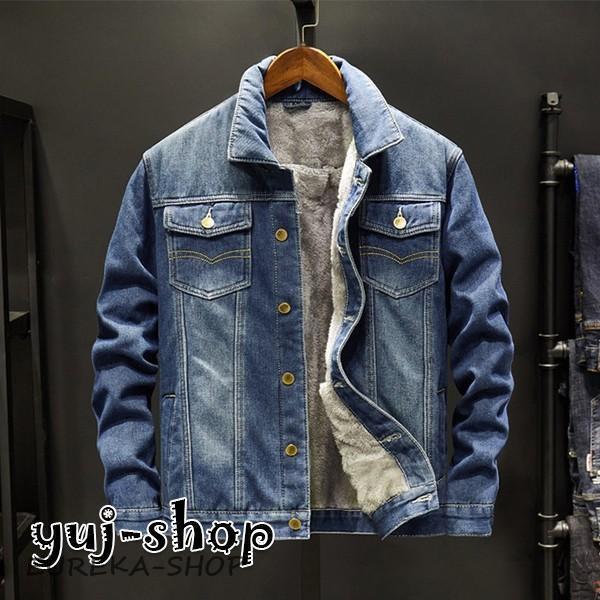 【今週の新品30%OFF】デニムジャケット メンズ Gジャン 裏起毛 デニムシャツ 長袖 ジージャン 防寒防風 裏ボアジャケット 春物 秋 冬 ヴィンテージ 新品