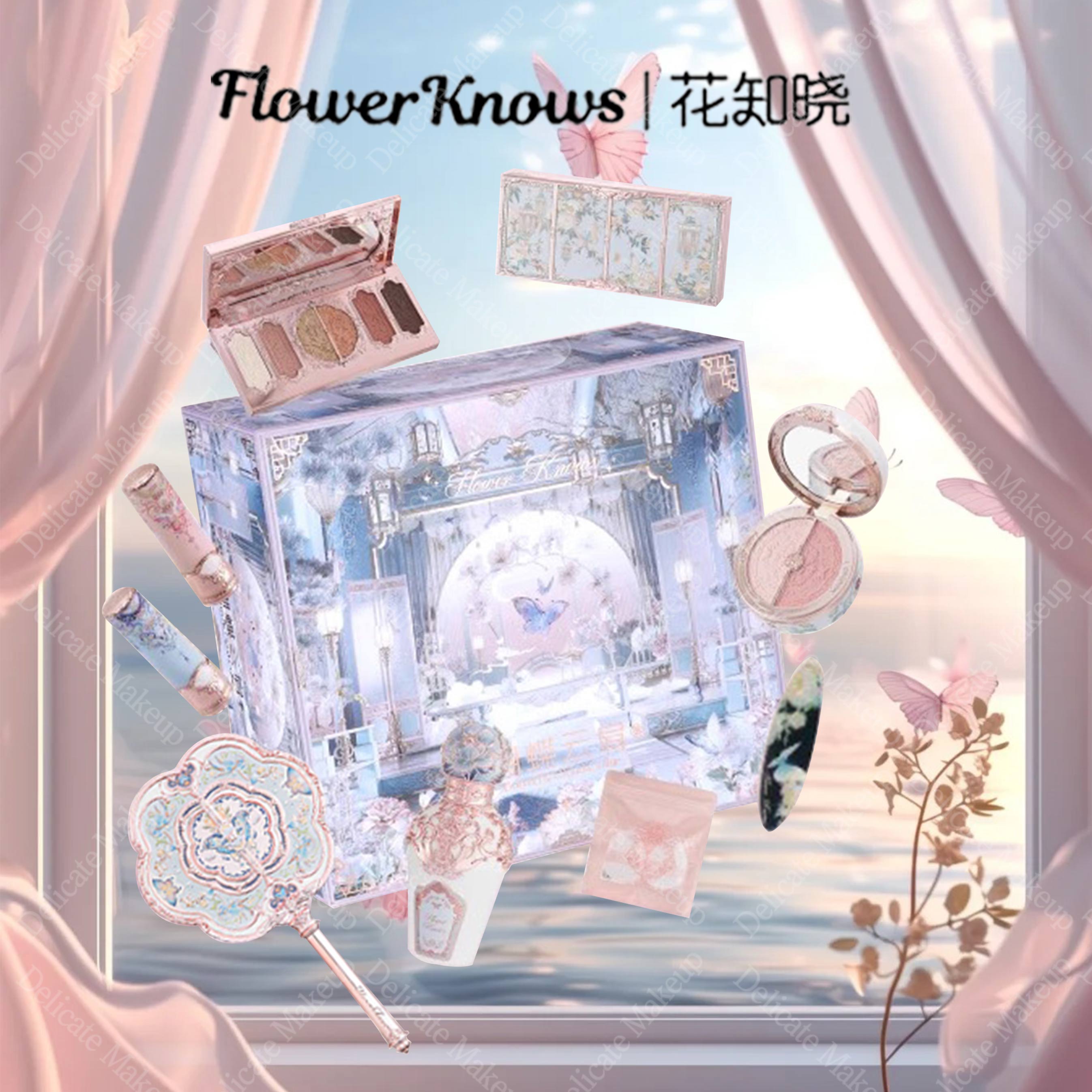 【クリスマス限定 コスメセット】クリスマスコスメセット 蝶の雲肩シリーズ フルセット化粧品 香水バレンタインデー 新年プレゼント 誕生日プレゼント 化粧箱 中国コスメ 年末qoo10メガ割