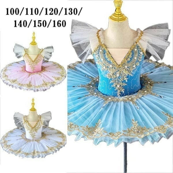 【激安開催】子供 バレエレオタード 衣装 ダンス チュチュ 演出 コンクール 子供バレエ 3色 子供用舞台衣装 バレエ発表会 レオタード 女の子 可愛い ダンス服 Tutuスカート 練習着 100/1