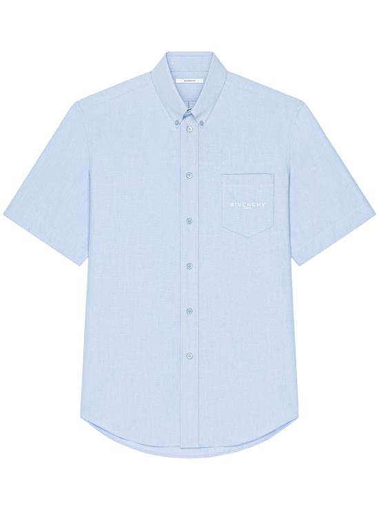 GIVENCHY Men Shirts BM617X16DF 453 Clear Blue