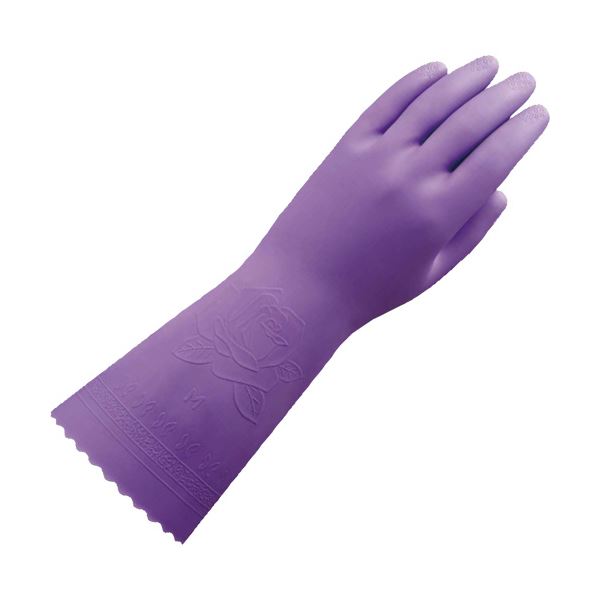 （まとめ）ショーワグローブ ビニトップ厚手手袋 L バイオレット NO.132-LV 1双 30セット