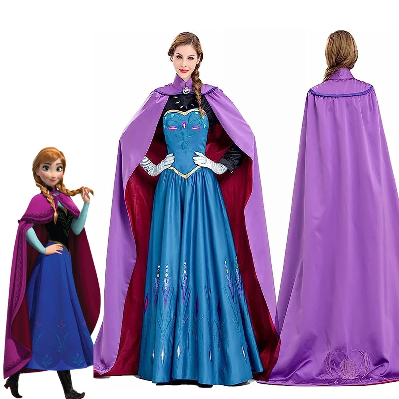 コスチューム コスプレ 衣装 ハロウィン 仮装 姫様 プリンセス 大人 ワンピース ドレス エルサ 衣装 コスプレ えるさ あな Elsa エルサ Anna アナ 雪女
