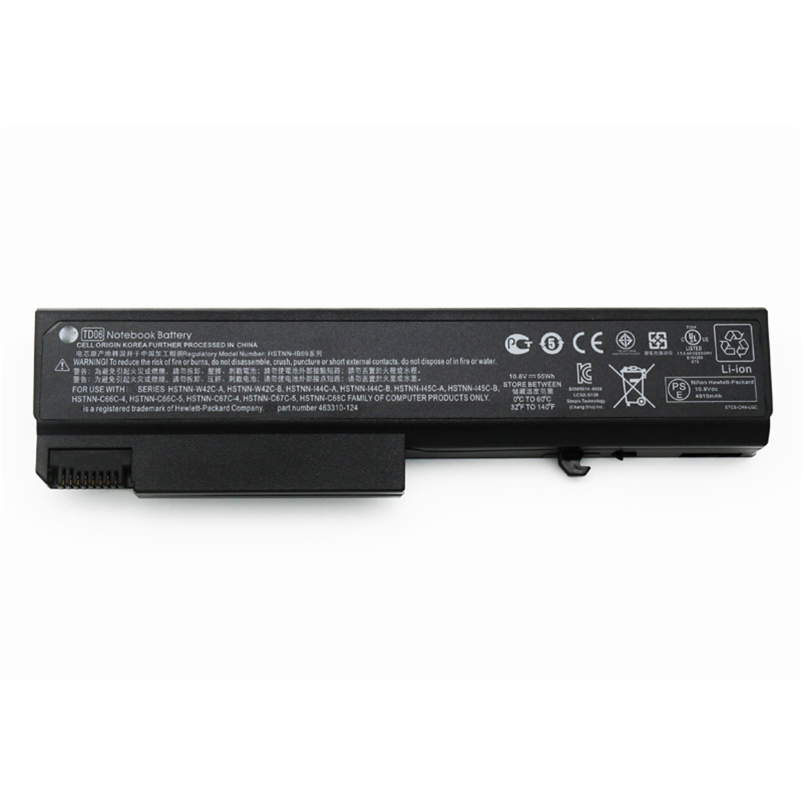 TD06 電池・HPノートパソコン互換 47Wh/4200mAh TD06 458640-542 HSTNN-XB61 6500b 6530b 6535b 6440b 6445b 6450b 交換用の